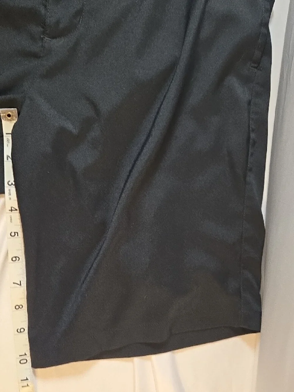Nike Black Men's Flat-Front Athletic Shorts